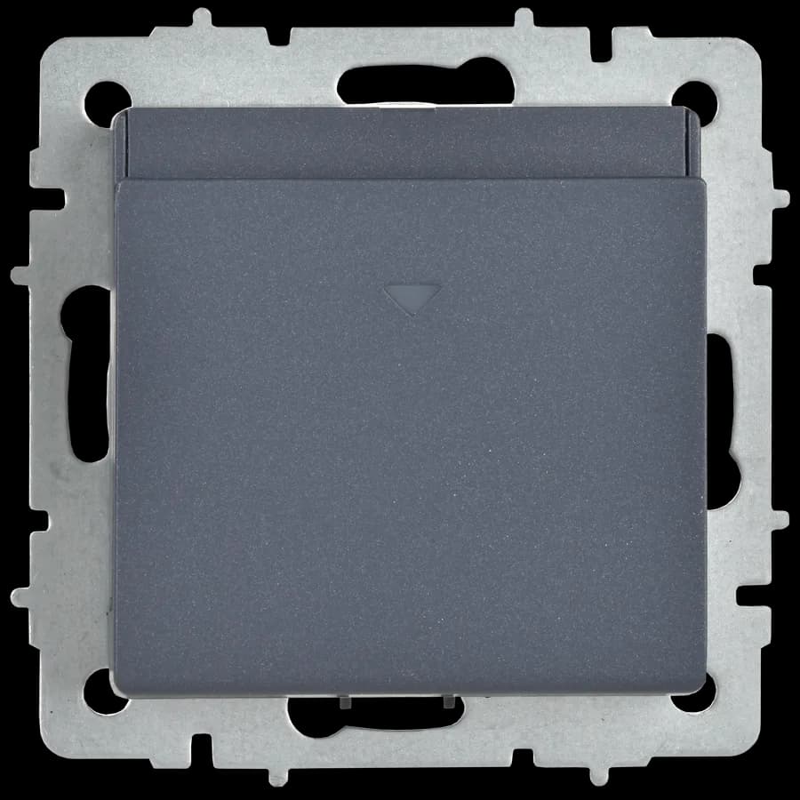 Выключатель 1-клавишный IEK BRITE BR-V11-0-10-K35 (маренго), фото 3