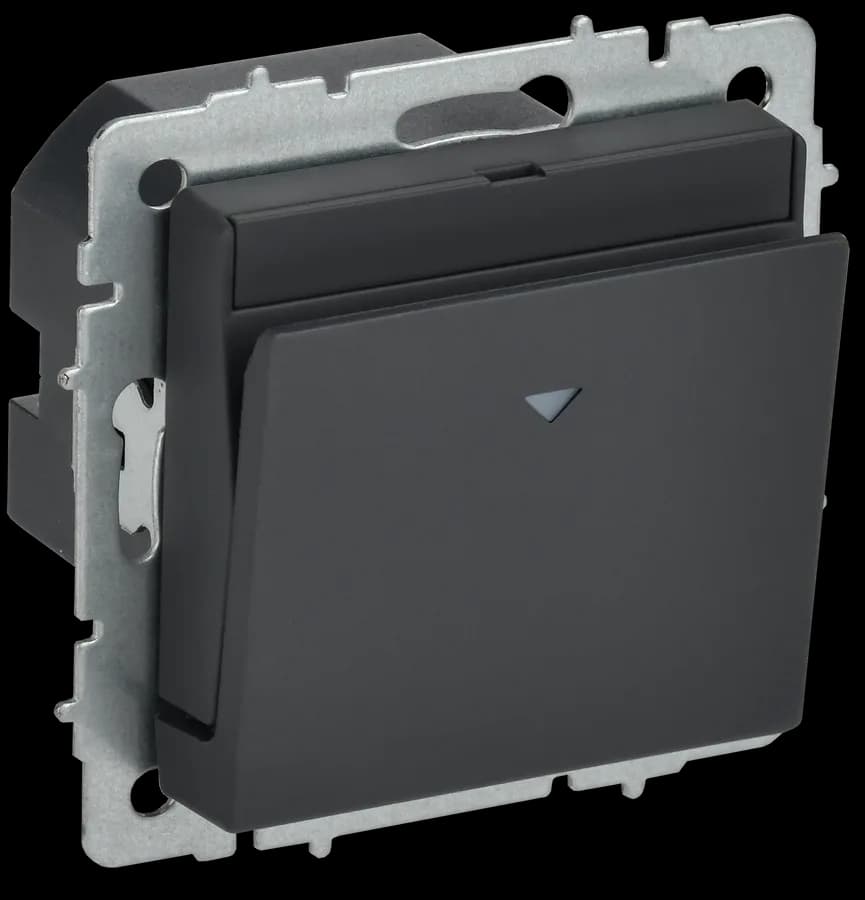 Выключатель 1-клавишный IEK BRITE BR-V11-0-10-K53 (графит)