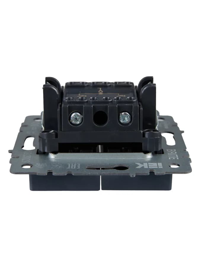 Выключатель 2-клавишный для жалюзи IEK BRITE BR-V15-0-10-K35 (маренго), фото 3