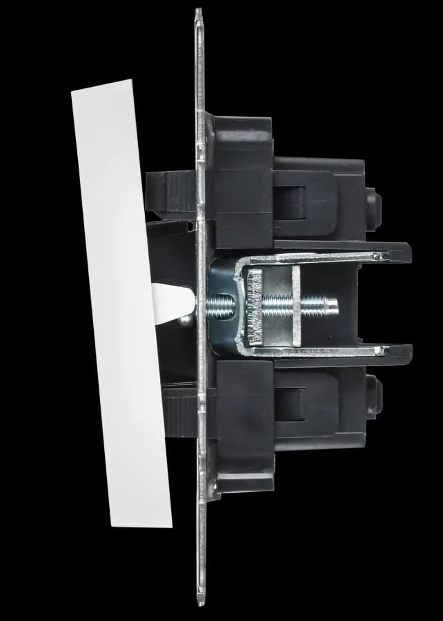 Выключатель 2-клавишный перекрестный IEK BRITE BR-V23-0-10-K91 (белый арктический), фото 4