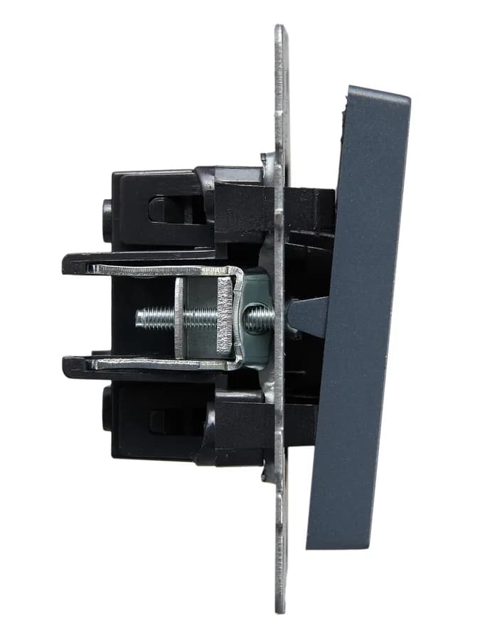 Выключатель 3-клавишный IEK BRITE BR-V30-0-10-K35 (маренго), фото 3