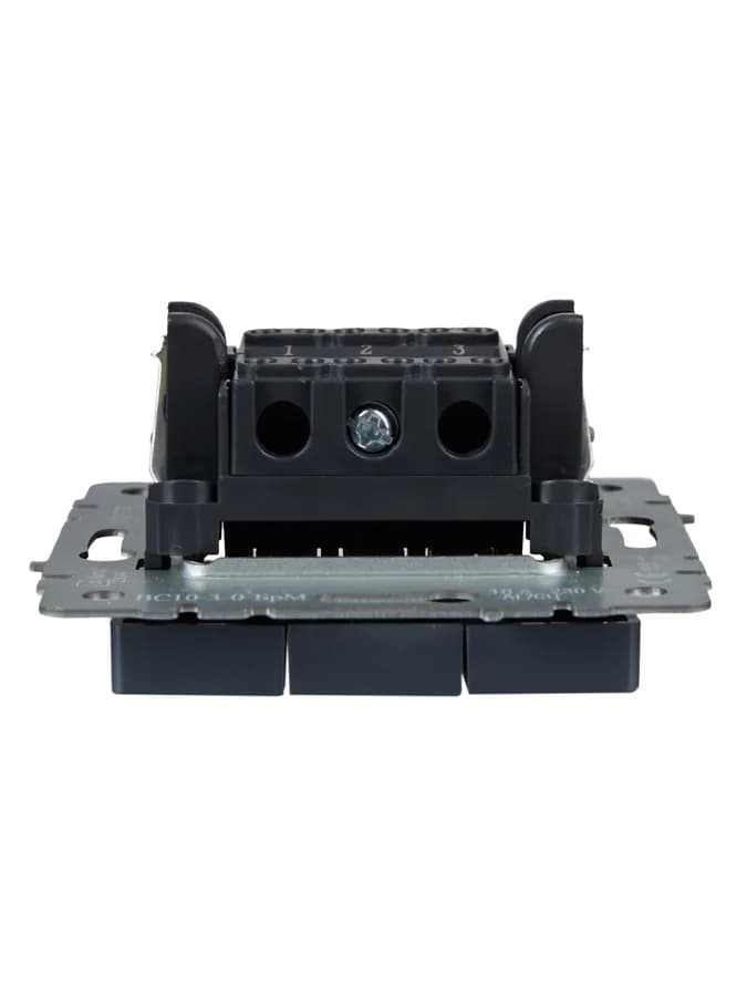 Выключатель 3-клавишный IEK BRITE BR-V30-0-10-K35 (маренго), фото 4