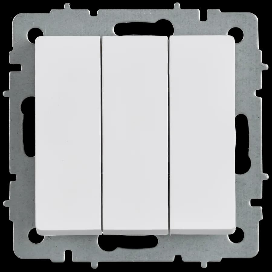 Выключатель 3-клавишный IEK BRITE BR-V30-0-10-K91 (белый арктический), фото 3