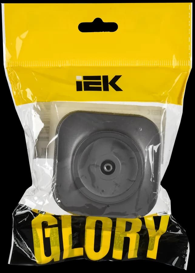 Розетка TV оконечная IEK GLORY EAH10-K46M (сталь), фото 2