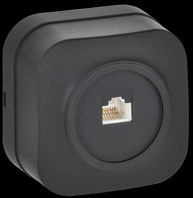 Розетка компьютерная IEK GLORY EKH10-K02M (черный)