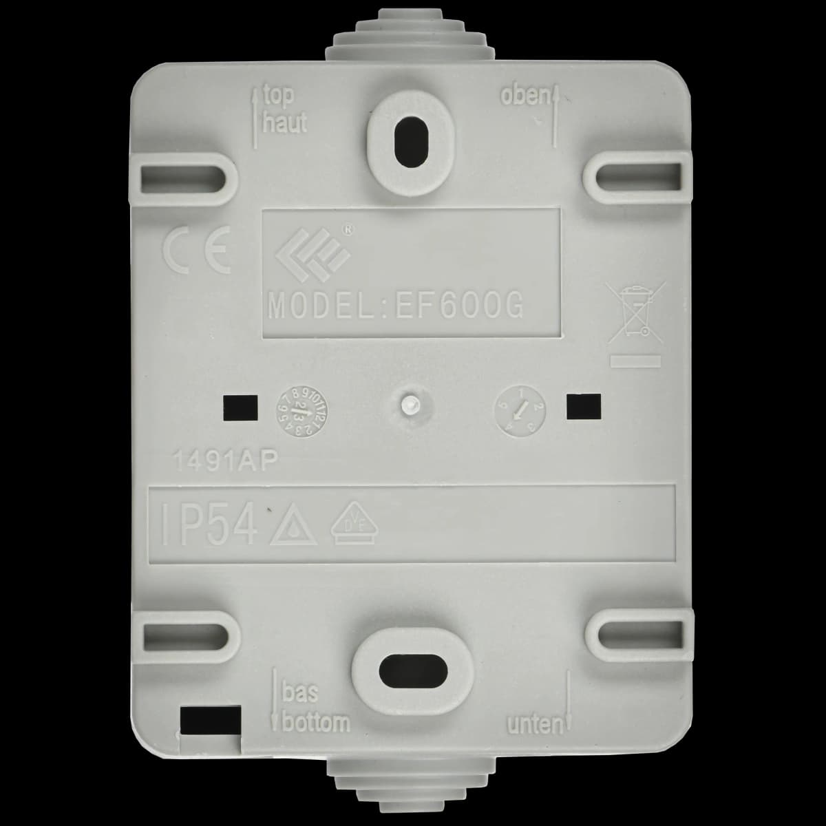Розетка с заземлением и защитными шторками IEK ERS12-K03-16-54-DC (серый), фото 4