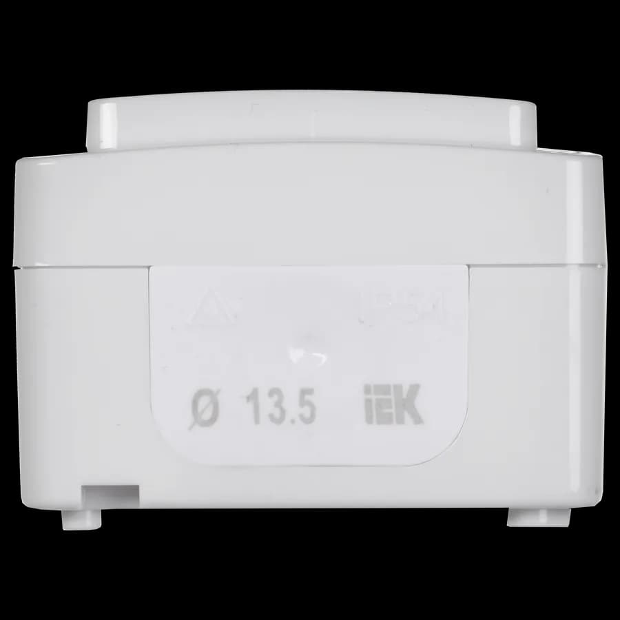 Выключатель 1-клавишный проходной наружный IEK EVMP12-K01-10-54-EC (белый), фото 4