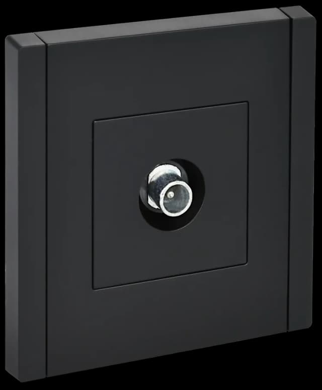 Розетка TV IEK FORTE&PIANO FP-A10-P-K02 (черный)