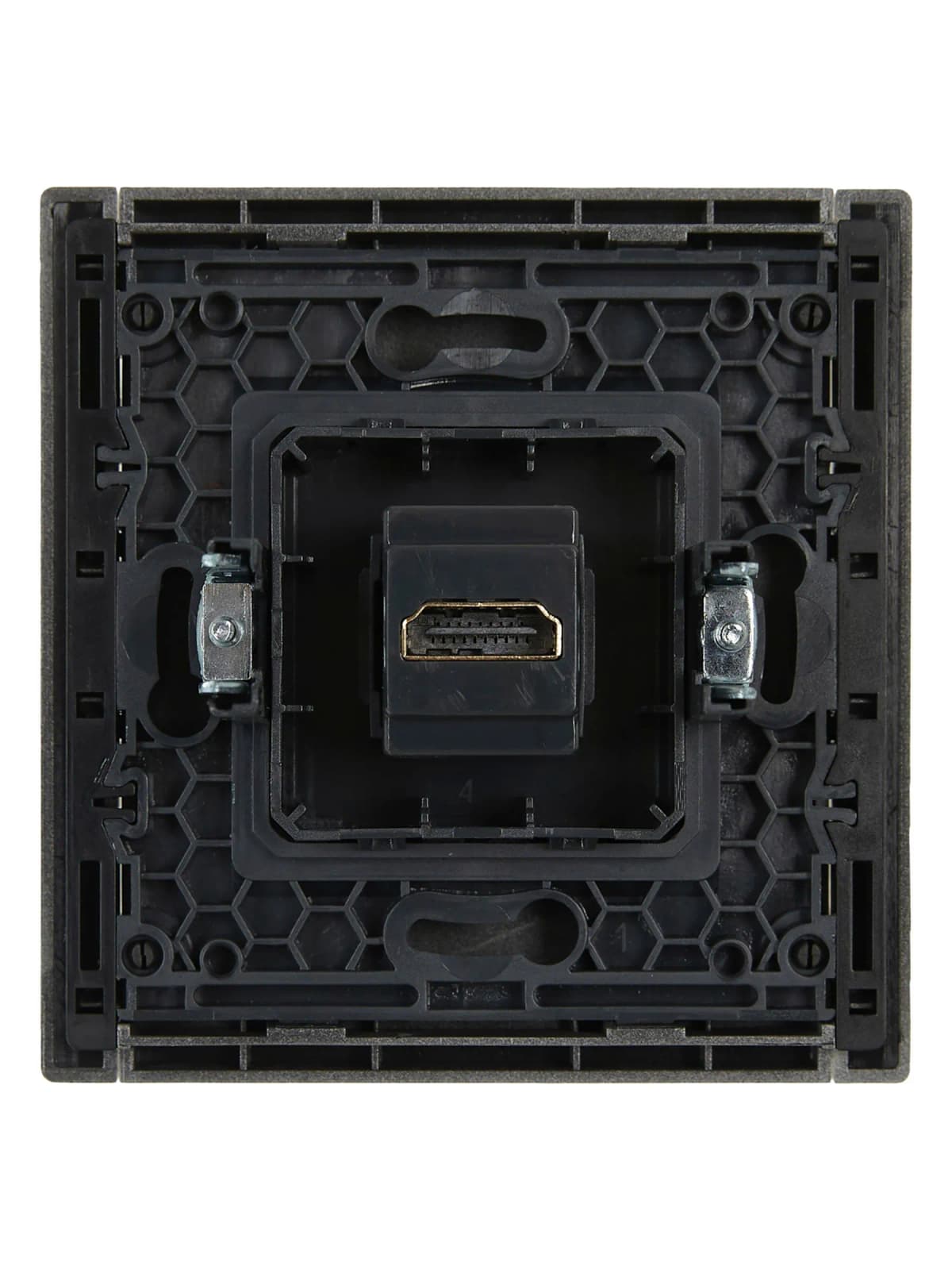 Розетка HDMI IEK FORTE&PIANO FP-H10-K46 (сталь), фото 4