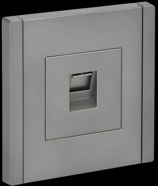 Розетка компьютерная IEK FORTE&PIANO FP-K10-2-K46 (сталь)