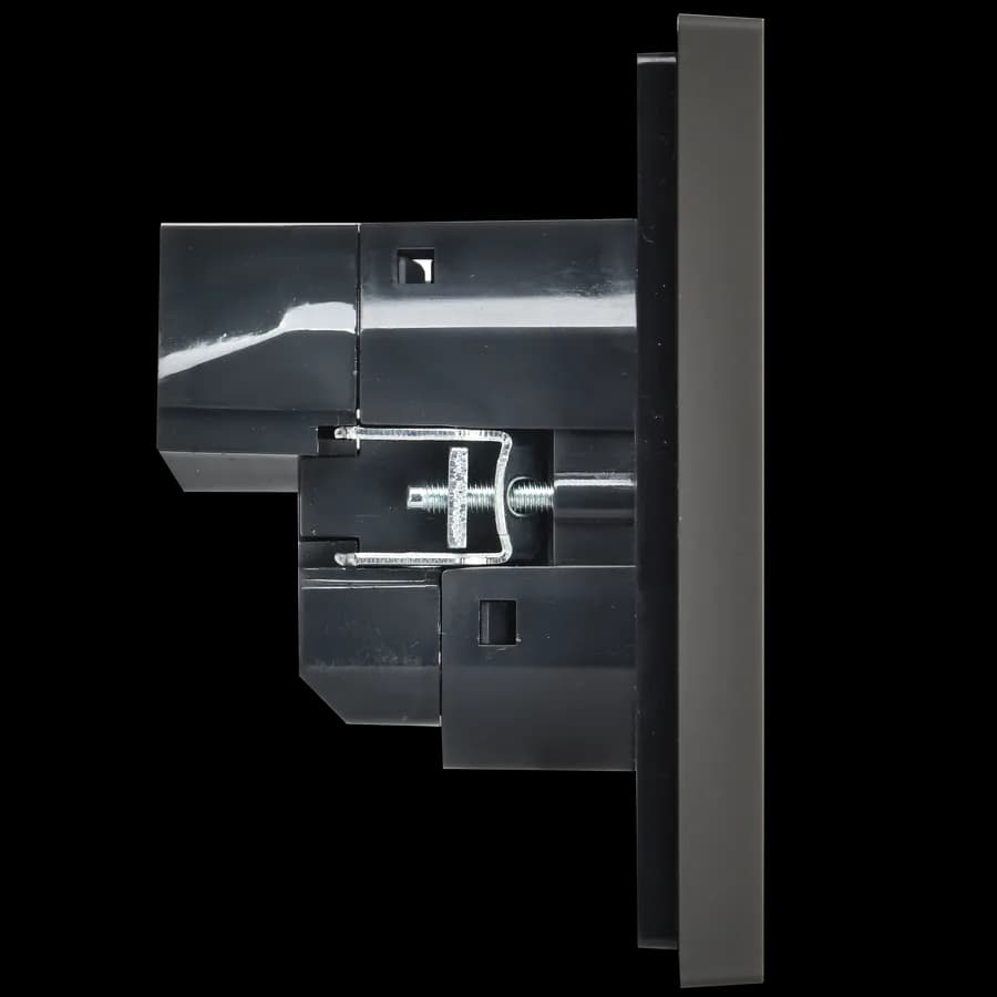 Розетка USB с заземлением и защитными шторками IEK FORTE&PIANO FP-R14-16-U22-018-K03 (серый), фото 4