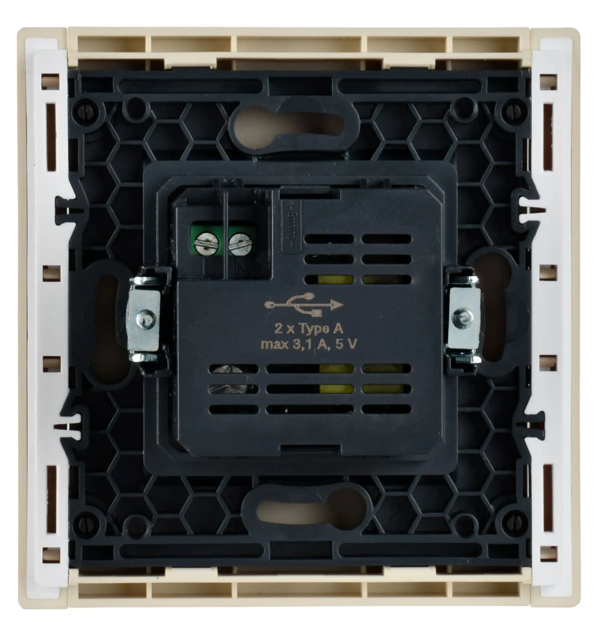 Розетка USB IEK FORTE&PIANO FP-U21-D31-K10 (ваниль), фото 3