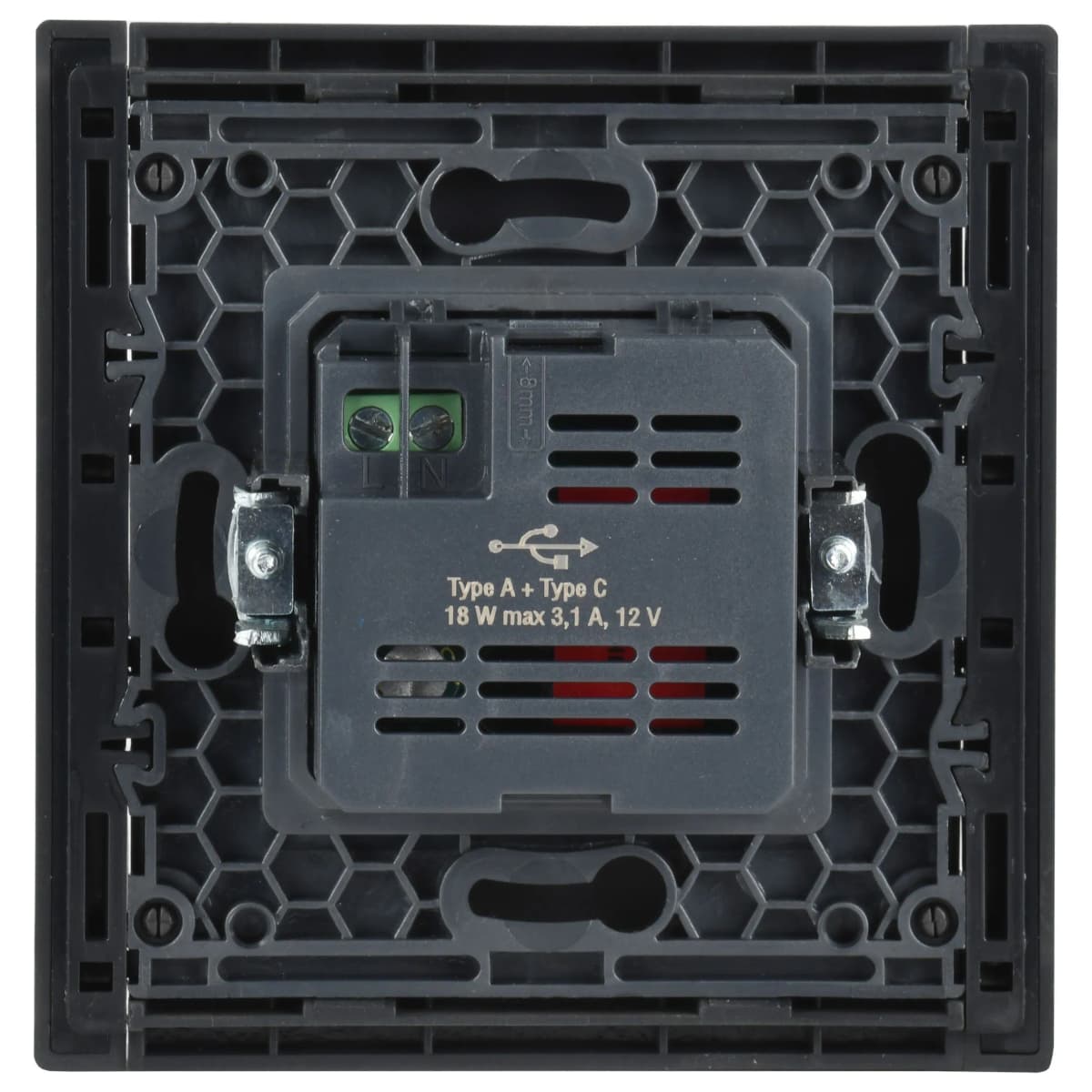 Розетка USB IEK FORTE&PIANO FP-U22-018-K03 (серый), фото 4