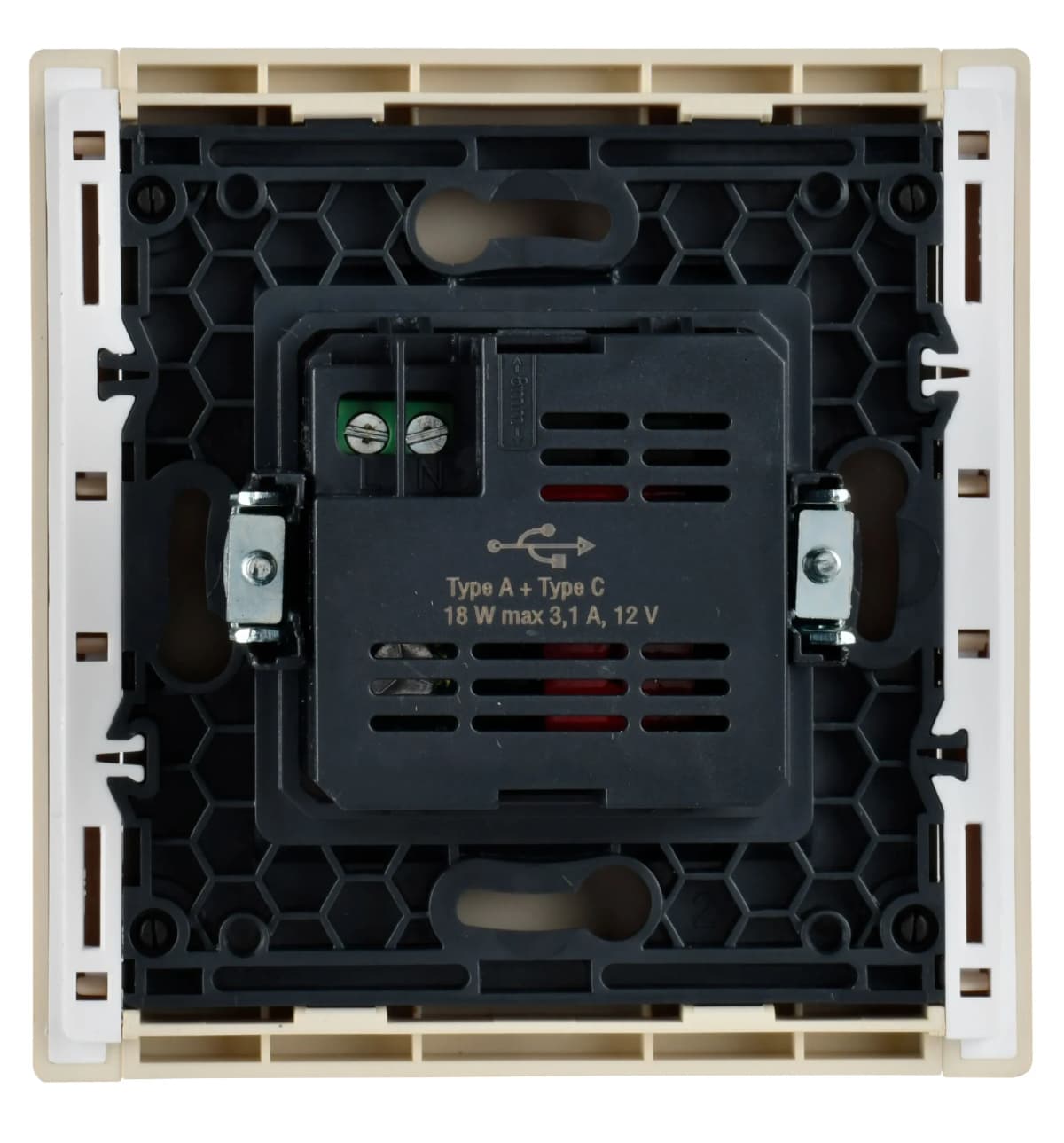 Розетка USB IEK FORTE&PIANO FP-U22-018-K10 (ваниль), фото 3