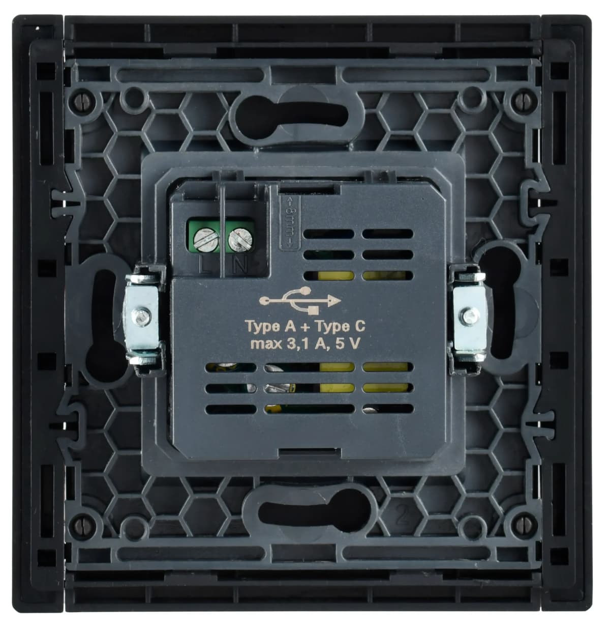 Розетка USB IEK FORTE&PIANO FP-U22-D31-K02 (черный), фото 3