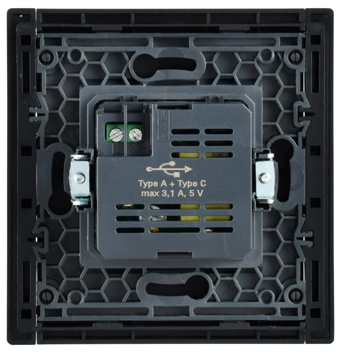 Розетка USB IEK FORTE&PIANO FP-U22-D31-K03 (серый), фото 3