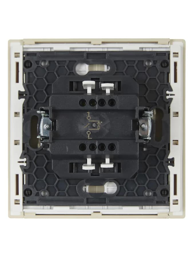 Выключатель 1-клавишный с подсветкой IEK FORTE&PIANO FP-V10-1-10-1-K10 (ваниль), фото 4