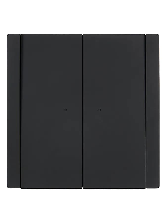 Выключатель 2-клавишный проходной с подсветкой IEK FORTE&PIANO FP-V22-1-10-1-K02 (черный), фото 3