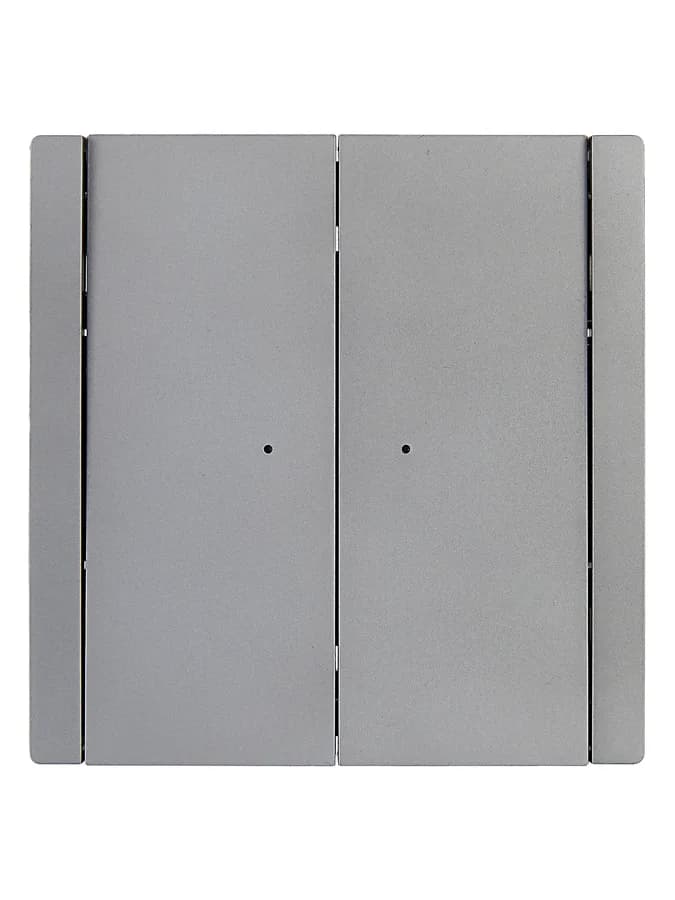 Выключатель 2-клавишный проходной с подсветкой IEK FORTE&PIANO FP-V22-1-10-1-K46 (сталь), фото 3