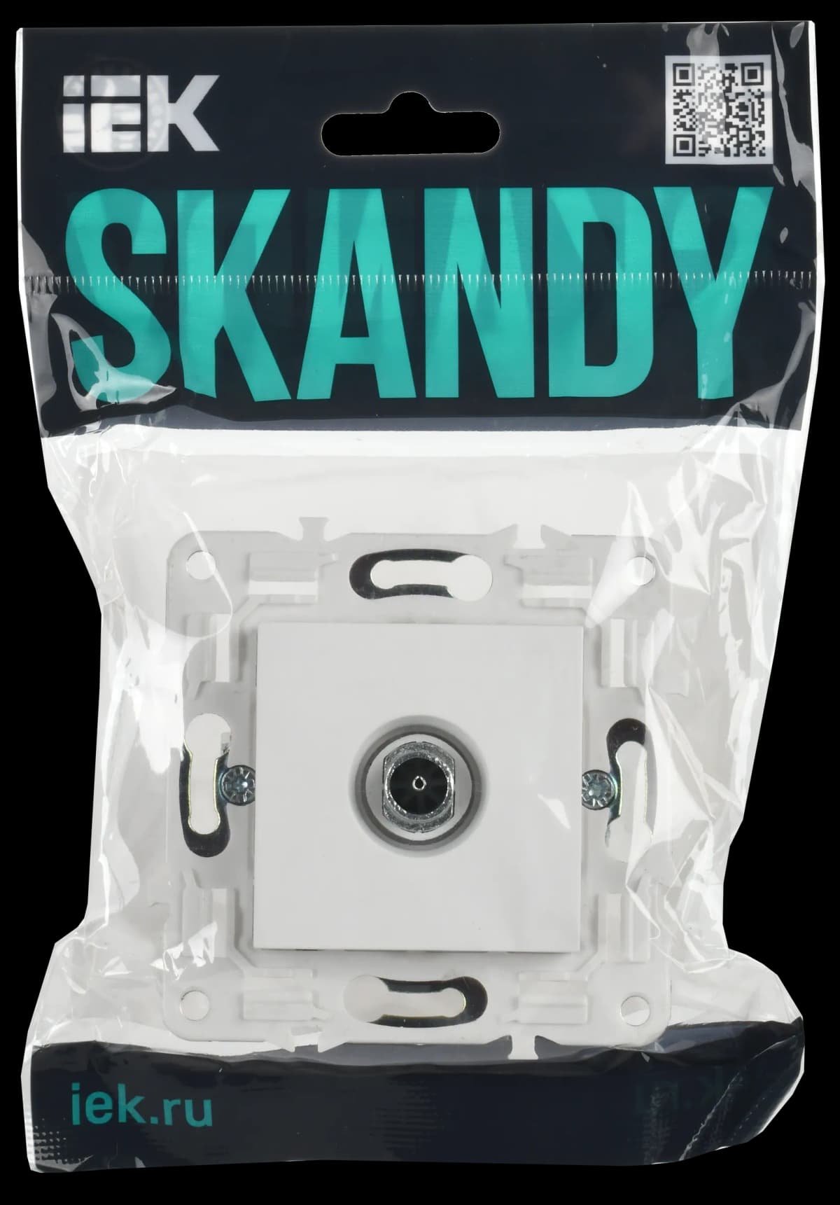 Розетка TV IEK SKANDY SK-A10-O-K01 (белый арктический), фото 2