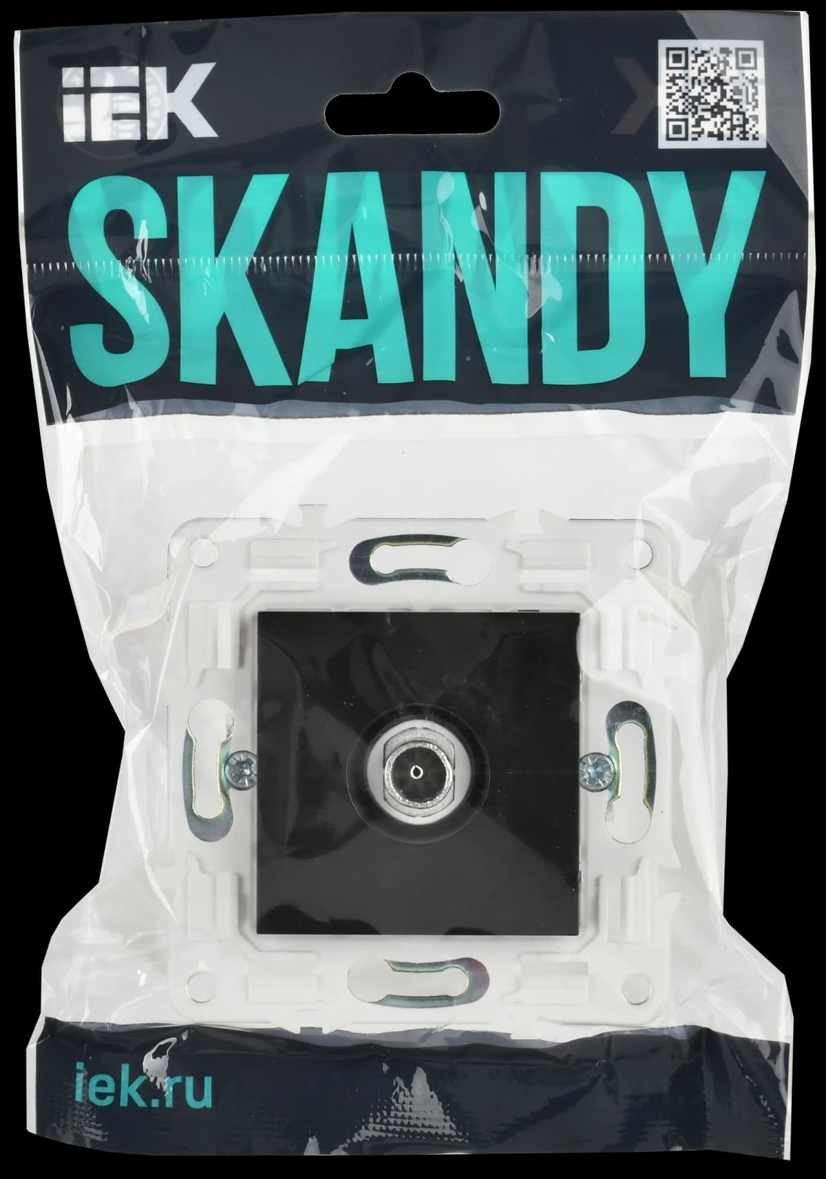 Розетка TV IEK SKANDY SK-A10-O-K02 (черный), фото 2