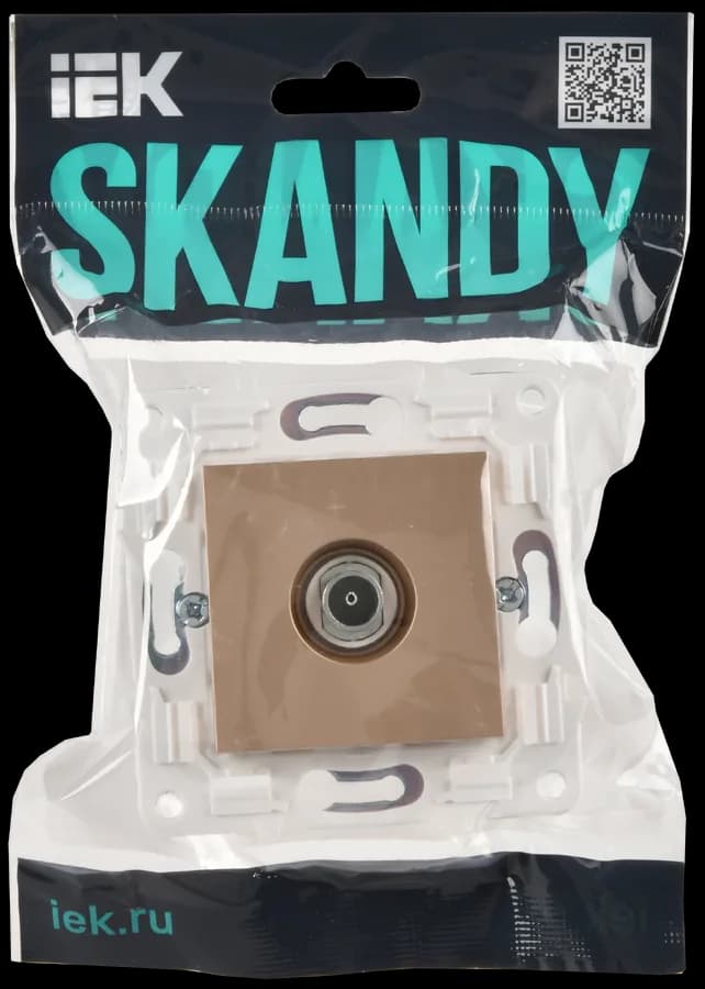 Розетка TV IEK SKANDY SK-A10-O-K98 (песочный), фото 2