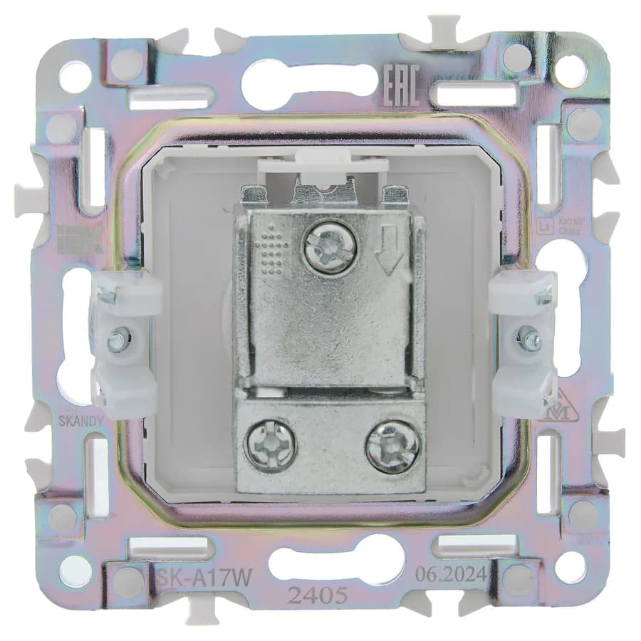 Розетка TV IEK SKANDY SK-A10-P-K01 (белый арктический), фото 4