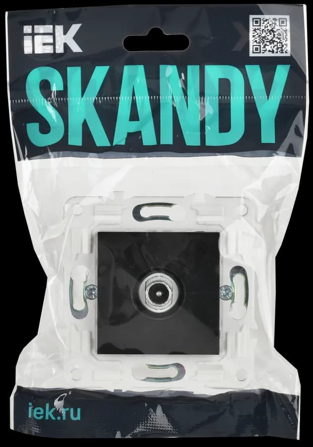 Розетка TV IEK SKANDY SK-A10-P-K02 (черный), фото 2