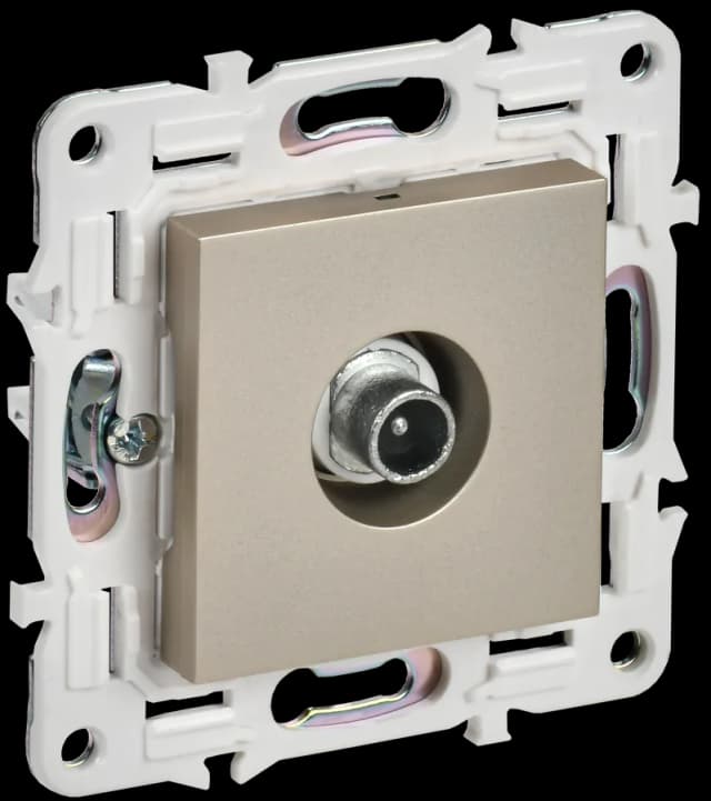 Розетка TV IEK SKANDY SK-A10-P-K37 (шампань)