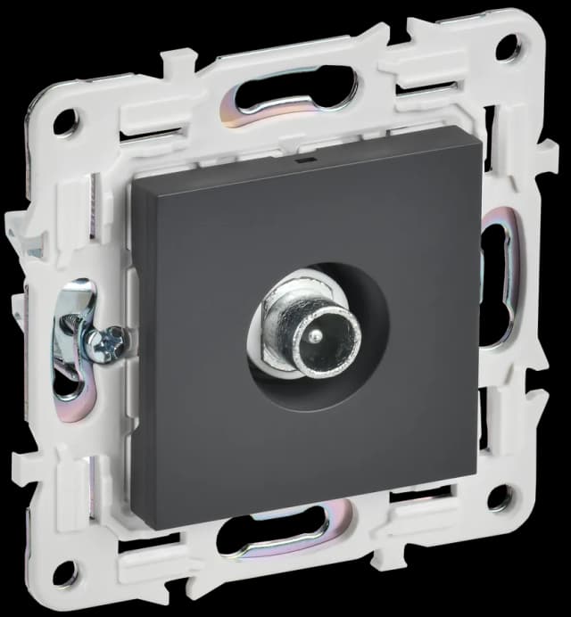 Розетка TV IEK SKANDY SK-A10-P-K48 (титан)