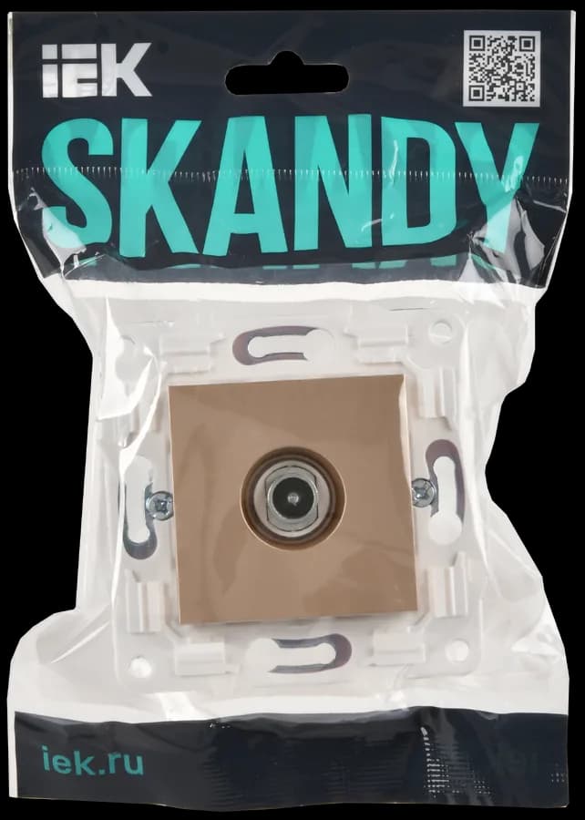 Розетка TV IEK SKANDY SK-A10-P-K98 (песочный), фото 2