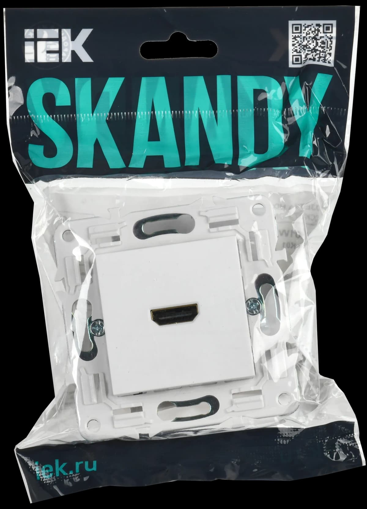 Розетка HDMI IEK SKANDY SK-H10-K01 (белый арктический), фото 2