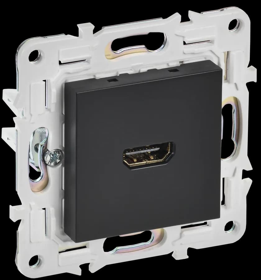 Розетка HDMI IEK SKANDY SK-H10-K02 (черный)