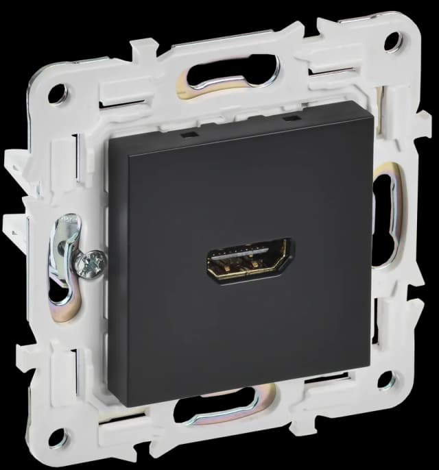Розетка HDMI IEK SKANDY SK-H10-K02 (черный)