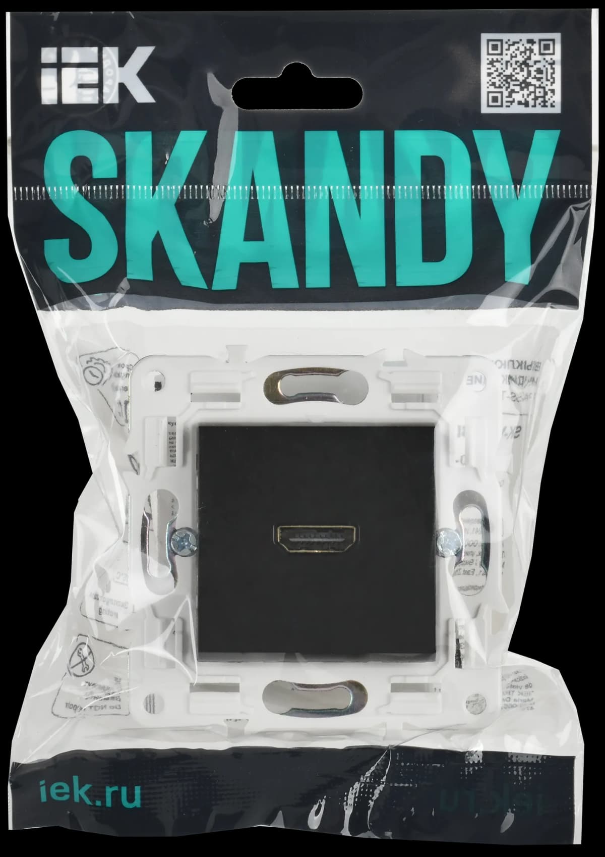 Розетка HDMI IEK SKANDY SK-H10-K02 (черный), фото 2