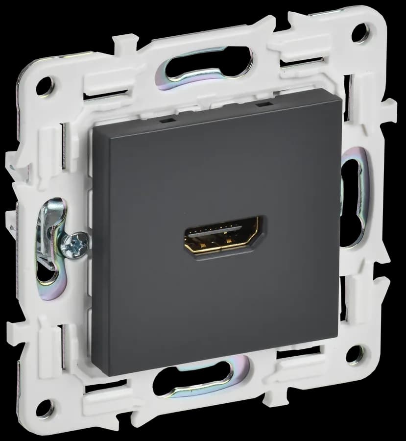 Розетка HDMI IEK SKANDY SK-H10-K48 (титан)