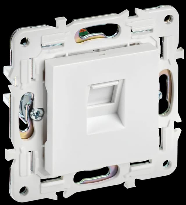 Розетка компьютерная IEK SKANDY SK-K10-1-K01 (белый арктический)