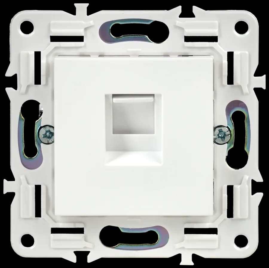 Розетка компьютерная IEK SKANDY SK-K10-1-K01 (белый арктический), фото 3
