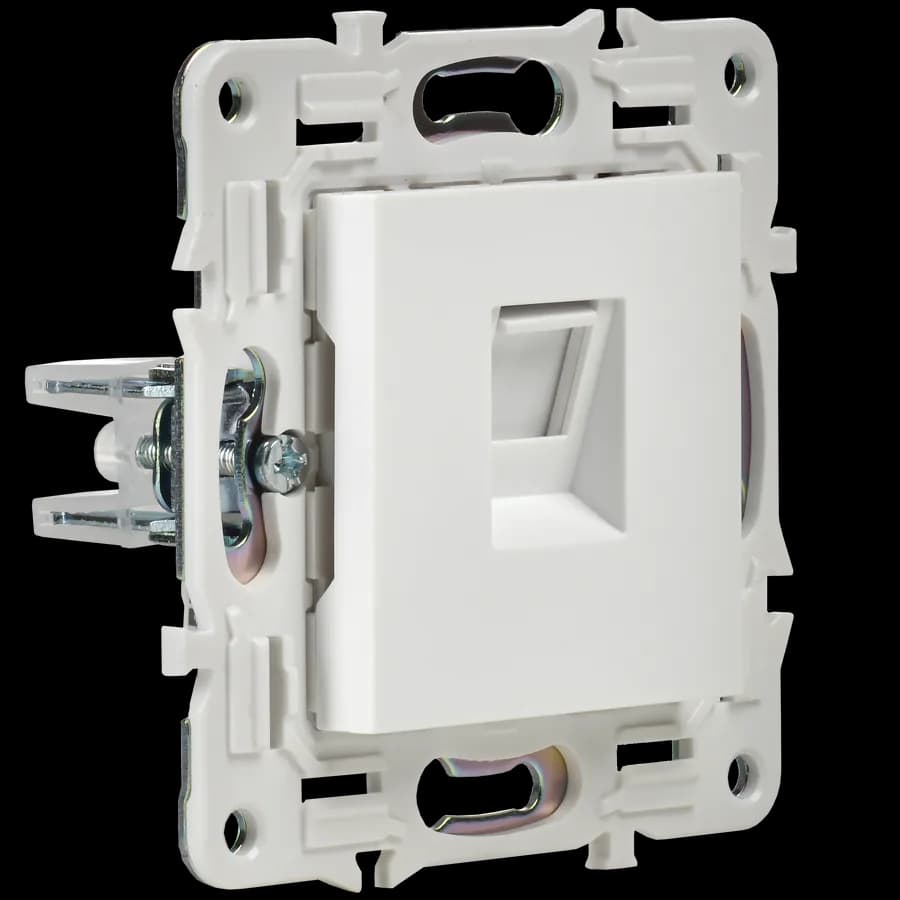 Розетка компьютерная IEK SKANDY SK-K10-1-K01 (белый арктический), фото 4