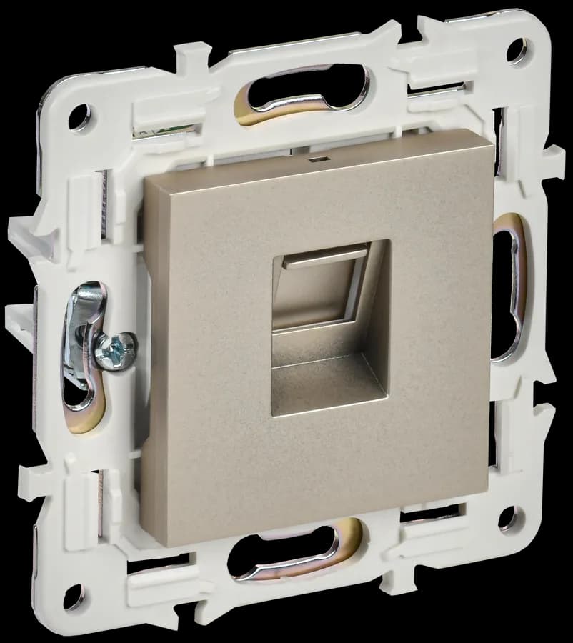 Розетка компьютерная IEK SKANDY SK-K10-1-K37 (шампань)