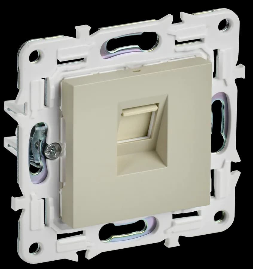 Розетка компьютерная IEK SKANDY SK-K10-2-K10 (бежевый)