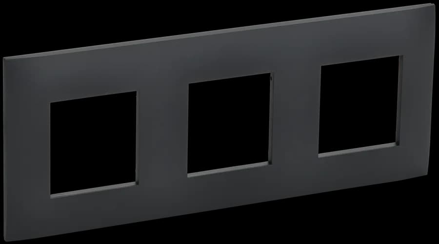 Рамка трёхместная IEK SKANDY SK-M32-K53 (графит)