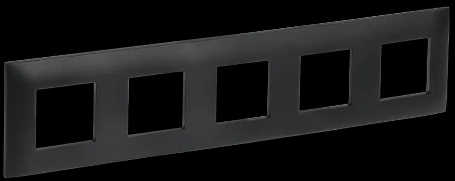 Рамка пятиместная IEK SKANDY SK-M52-K02 (черный)