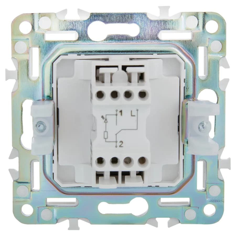 Выключатель 1-клавишный проходной с подсветкой IEK SKANDY SK-V12-1-10-K53 (графит), фото 4