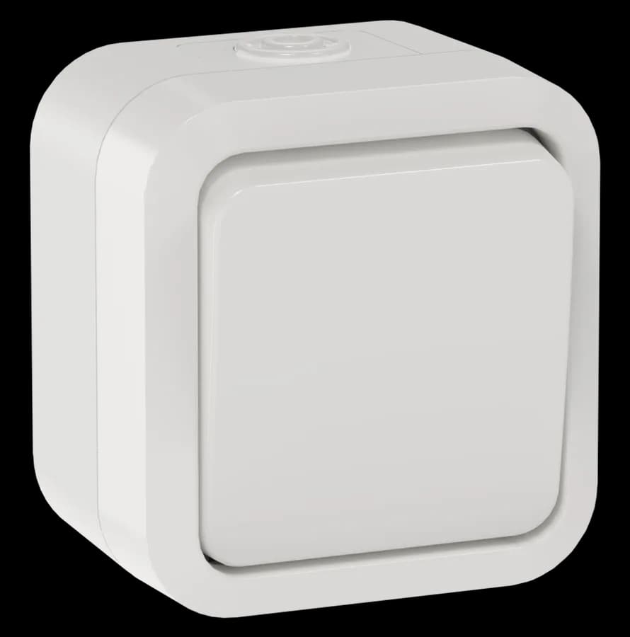 Выключатель 1-клавишный проходной IEK TORS TS-V10-0-10-55-K01 (белый)