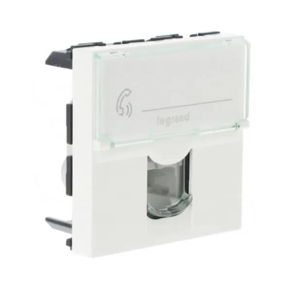 Розетка телефонная RJ11 Legrand Mosaic 078732 (белый)