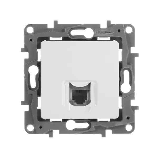 Розетка телефонная RJ11 Legrand Etika 672240 (белый), фото 2