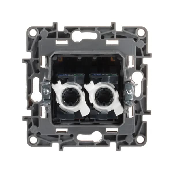 Розетка двойная компьютерная RJ45 кат.5e Legrand Etika 672255 (белый), фото 3