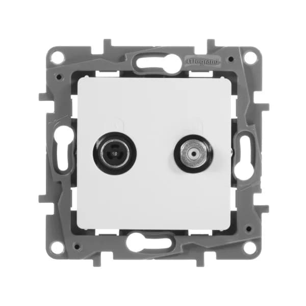Розетка TV-SAT Legrand Etika 672257 (белый), фото 3