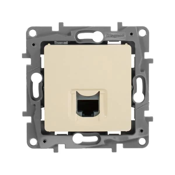 Розетка компьютерная RJ45 кат.5e Legrand Etika 672341 (слоновая кость), фото 2